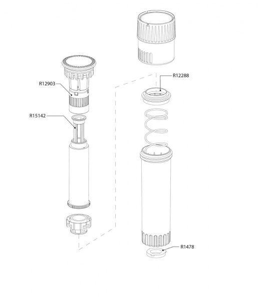 Дождеватель Claber выдвижной круговой 360 ° 2 
