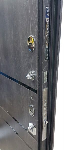 Двері вхідні Булат Сек'юриті 517 дуб немо карбон 2050x950мм праві