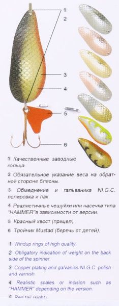 Блесна Condor 5001-18g-A016 18 г