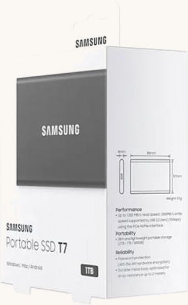SSD-накопитель Samsung 2000GB Portable USB 3.2 3D TLC (MU-PC2T0T/WW) 