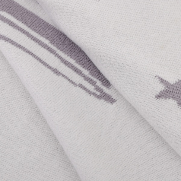 Плед Banian Корона 90x100 см белый с серым 