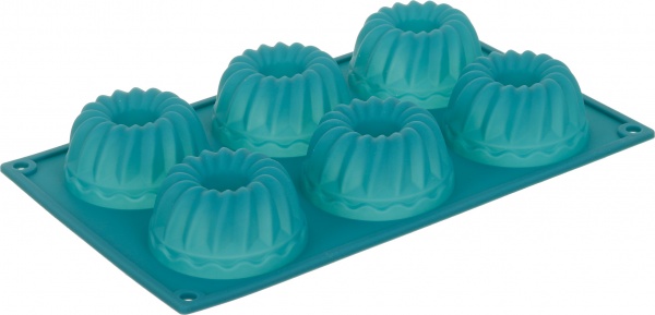 Форма для кексов Magic Ring с втулкой 32х18х2 см бирюза Flamberg Smart Kitchen