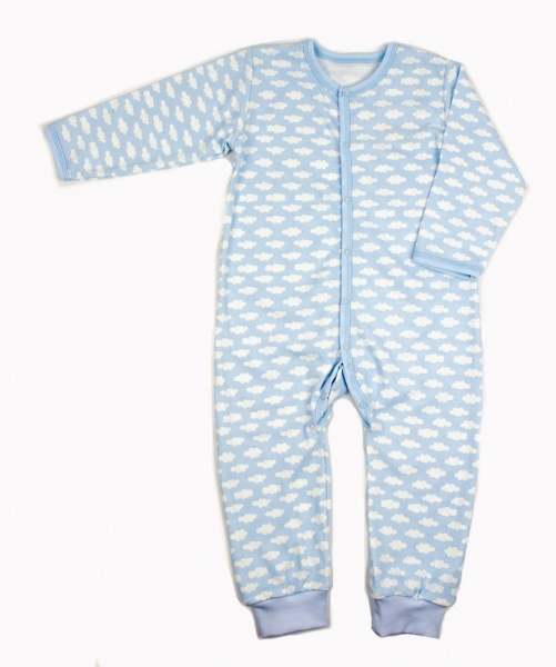 Комбінезон для хлопчика Маленькие люди Хмаринки р.92 світло-блакитний 