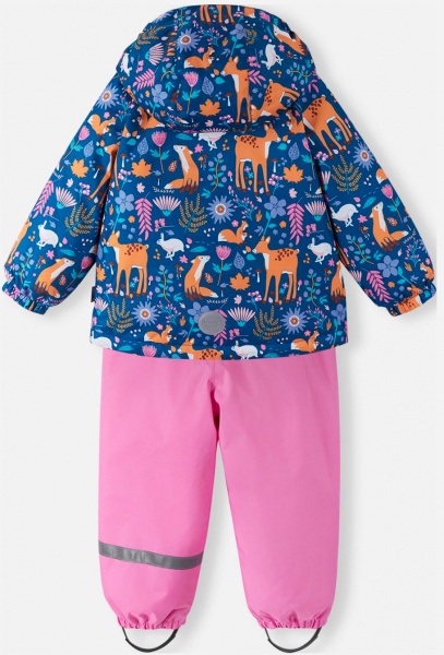 Костюм зимовий для дівчаток Lassie Oivi зріст 98 темно-синій/рожевий 7100020A 