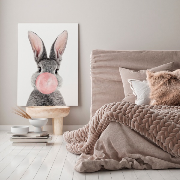 Картина на холсте Зайка с жевачкой 50x70 см WS Holst 14082210 