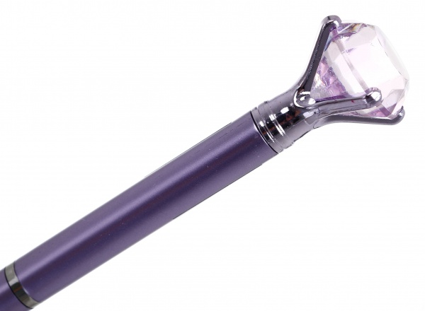 Ручка шариковая Бриллиант фиолетовая чернила синие 