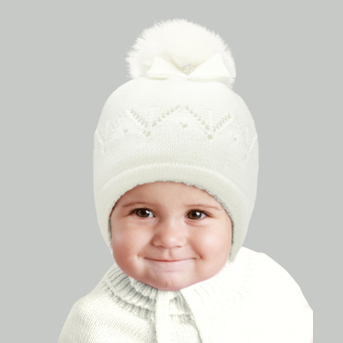 Шапка для дівчаток Elf-kids Івонна р.38 молочний 