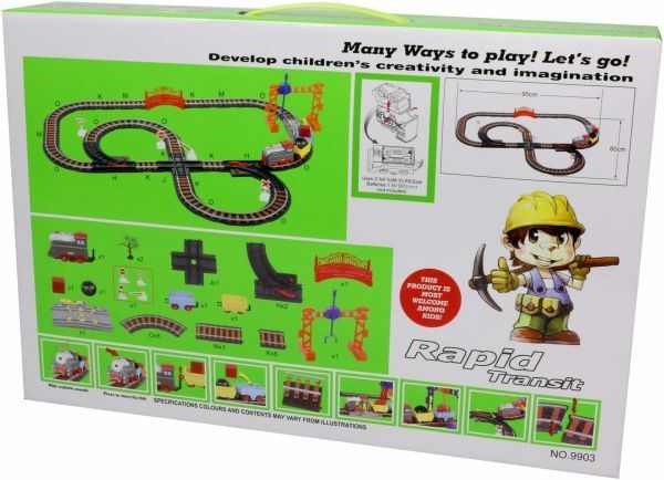 Железная дорога LiXin с поездом 95х80 см 9903