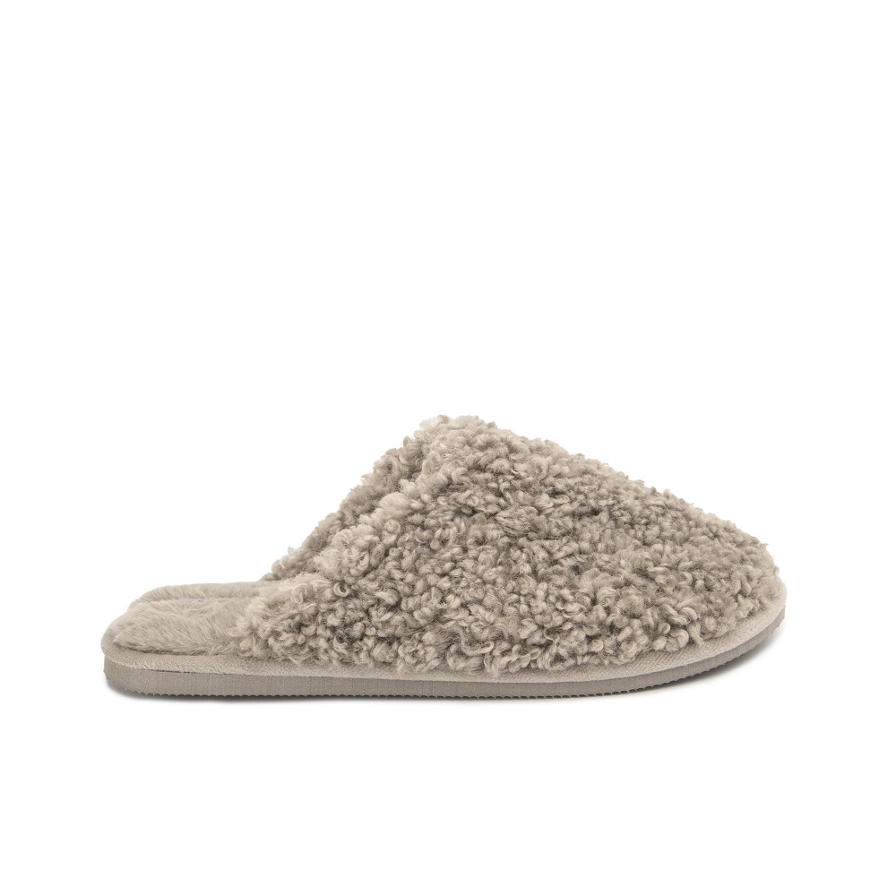 Капці домашні Twins HS-OZ хутряні curly р.38/39 сірий