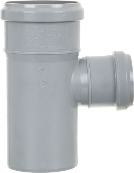 Трійник редукційний Valsir 075/50 HTEA 87°, 510023