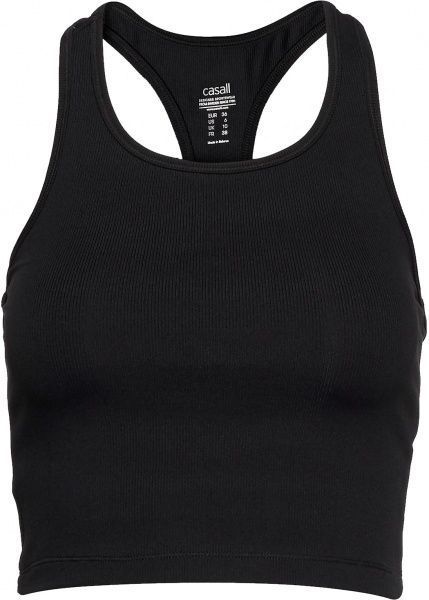Майка Casall Bold Rib Crop Tank 20424901 34 чорний