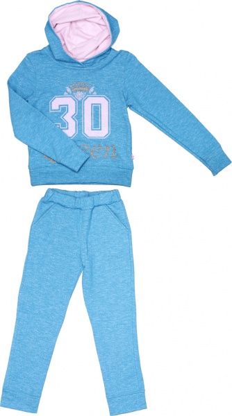 Спортивний костюм Фламінго для дівчинки 723-316 р.134 ментоловий із рожевим 