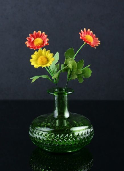 Ваза DIAMANTE 12 см лайм зелена San Miguel