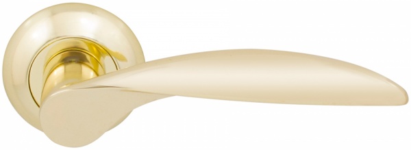 Ручка на розетці  RDA Aura Z 59066 полірована латунь