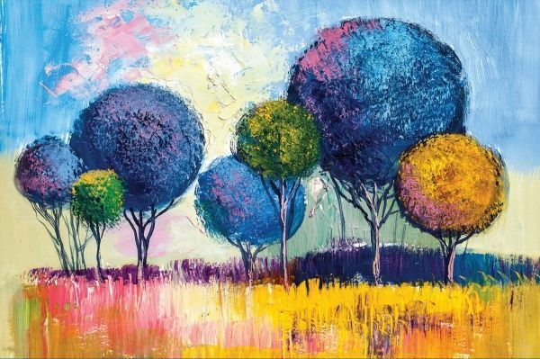 Картина Деревья-шары 560х800 Posterclub 