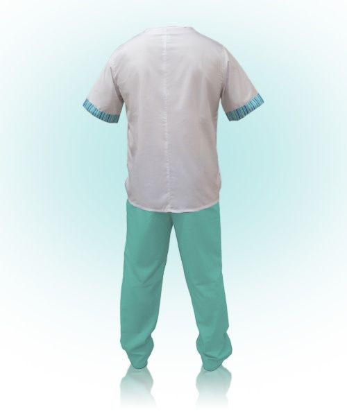 Костюм хирургический Торнадо Сису р. XL 56-58 рост 3-4 34123-10-6ч-56-3 белый с салатовым