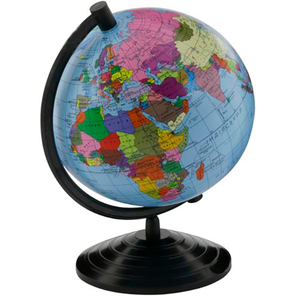 Глобус політичний 160 мм Тетрада