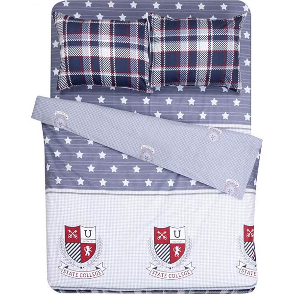 Комплект постельного белья University 2.0 серо-синий La Nuit 