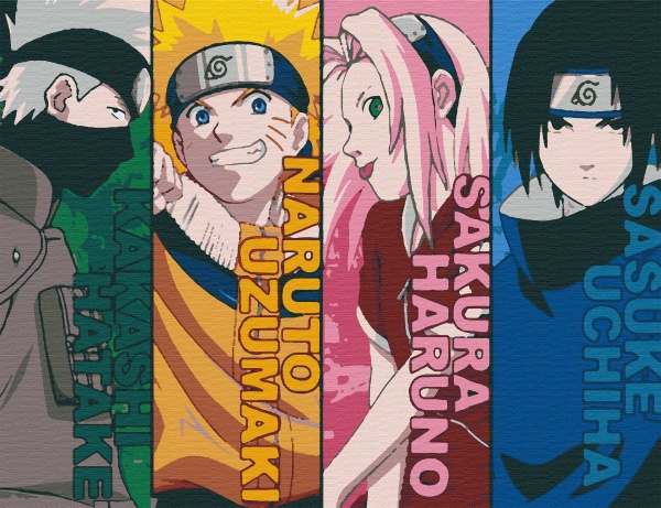 Набор живопись по номерам Наруто 40х50 см Riviera Blanca 