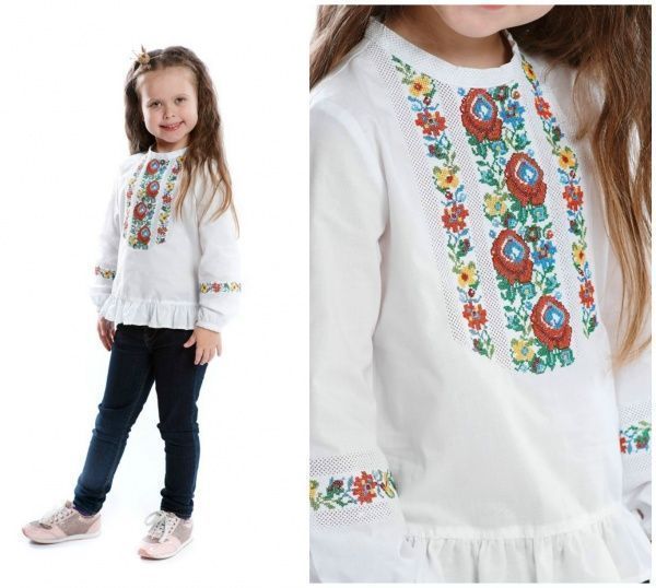Блуза Эдельвика для девочки 157-17/00 р.146 белый 