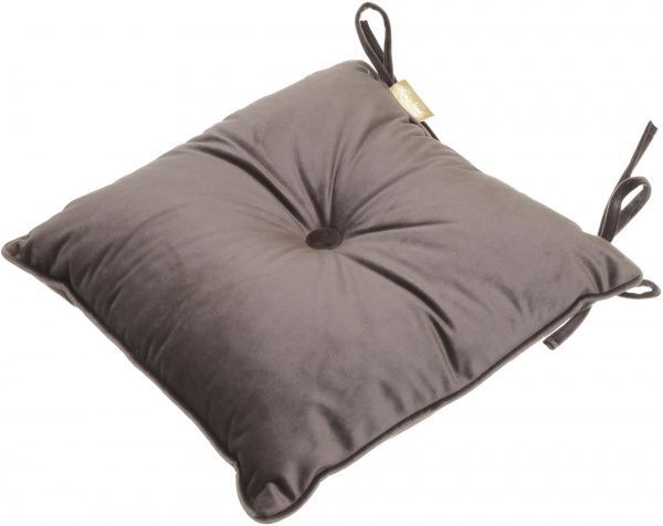 Подушка на стул Велюр 40х40 см коричневый La Nuit