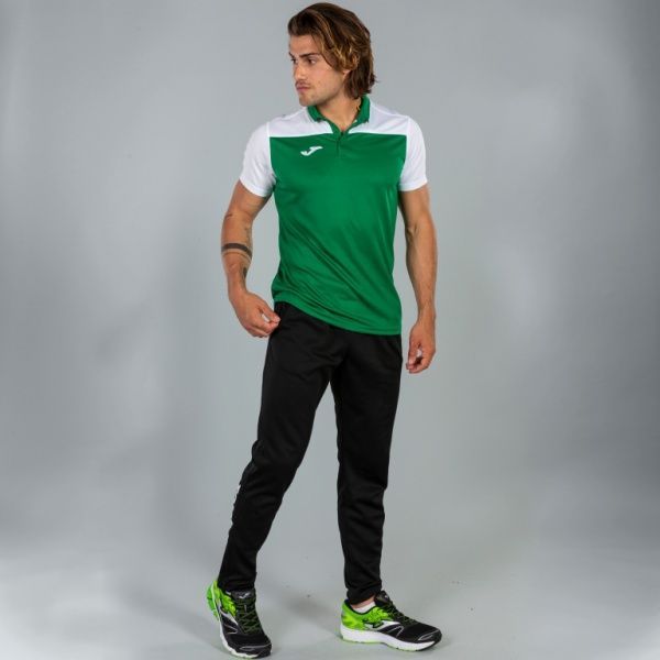 Поло Joma POLO SHIRT HOBBY II GREEN-WHITE S/S 101371.452 L зелений