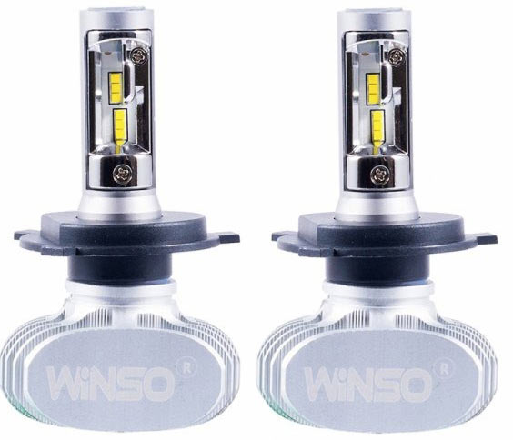 Лампа светодиодная WINSO LED 791400 H4 P43t 12В 50 Вт 2 шт. 6000 K