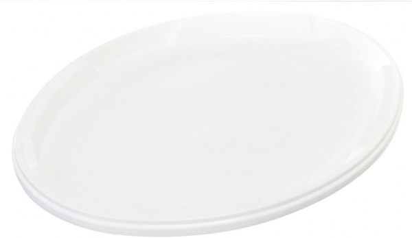 Кришка Poliplast для овального відра 10л білий 