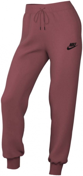 Брюки Nike ESSNTL PANT REG FLC MR DX2320-691 р. M бордовый