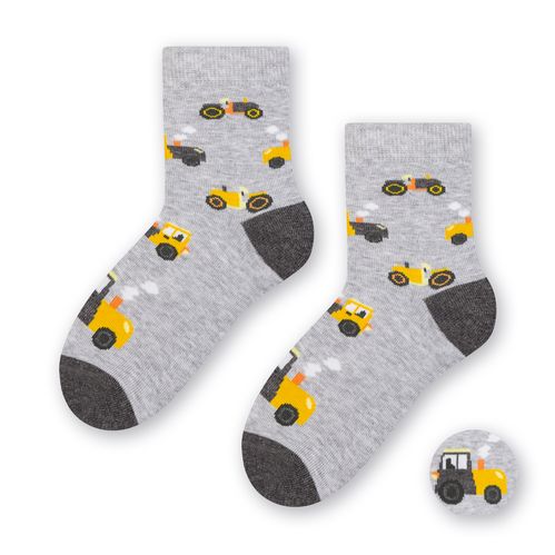 Шкарпетки дитячі для хлопчиків Steven 14352 р. 32-34 світло-сірий меланж 