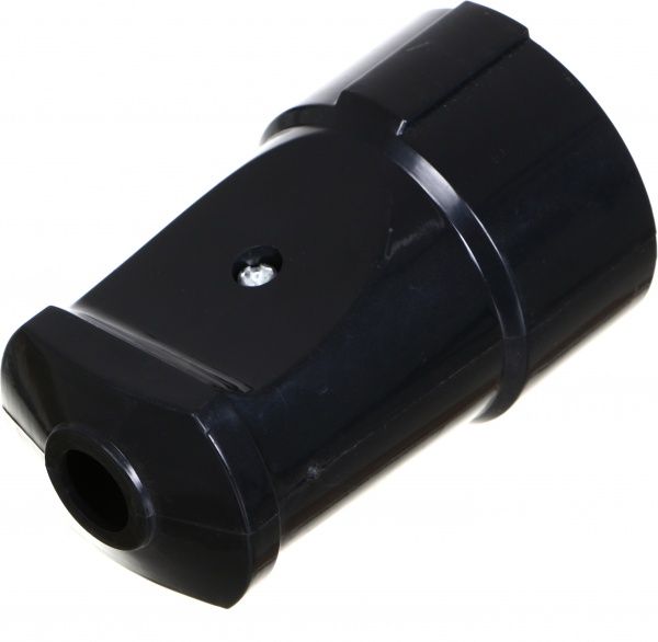Гнездо UP! (Underprice) YK-201FG-BK с заземлением 220В 16А IP20 пластик черный
