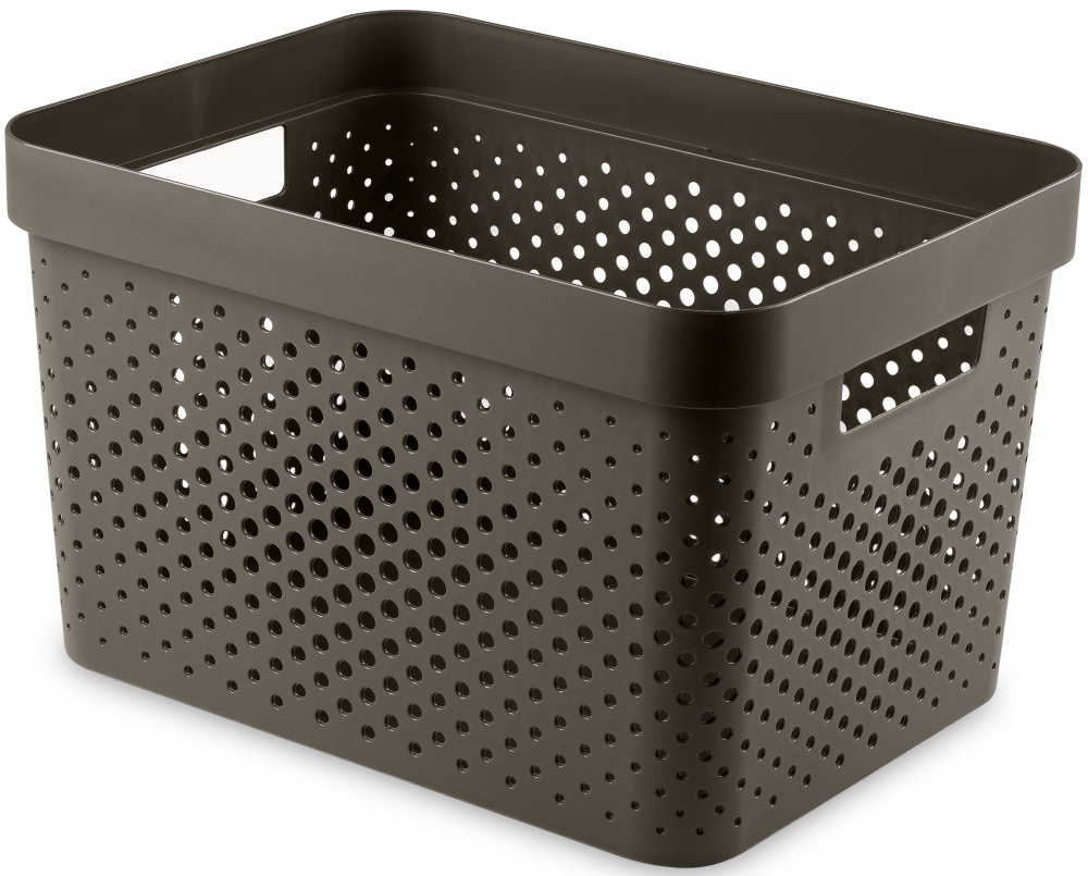 Кошик для зберігання Curver 264066 темно-коричневий Infinity 17 л 220x360x270 мм