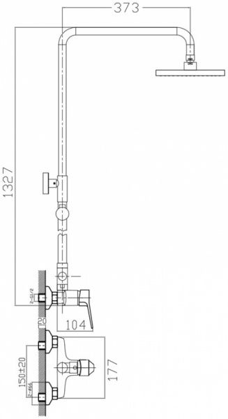 Душевая система Imprese WITOW T-15080