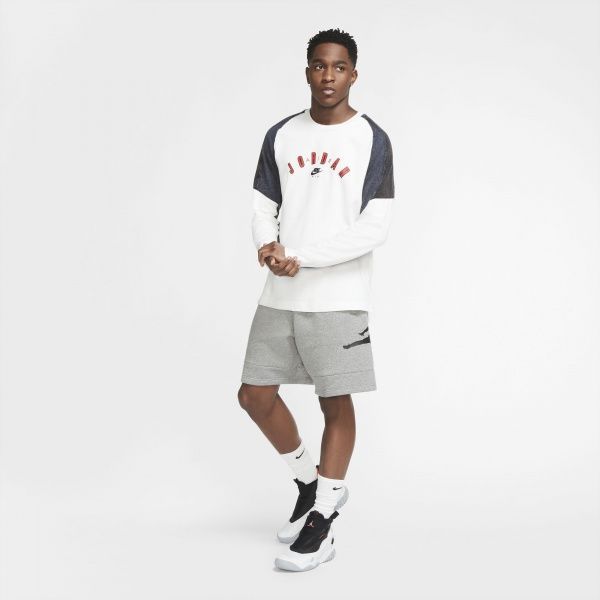 Шорты Nike M J JUMPMAN AIR FLC SHORT CK6707-091 р. S серый