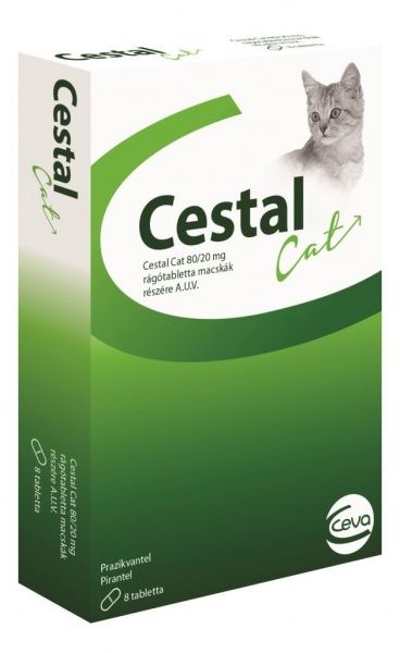 Препарат антигельмінтний для котів Cestal Cat (1 табл. на 4 кг)
