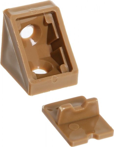 Кутник монтажний 06 одинарный коричневый 10 шт