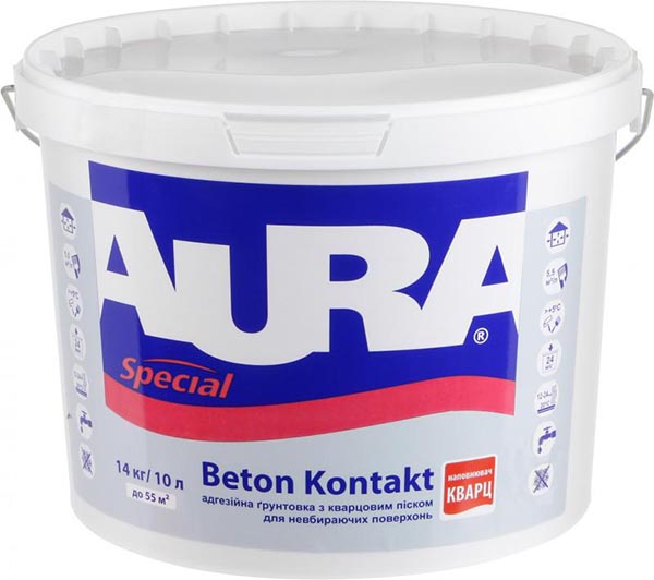 Ґрунтовка адгезійна Eskaro Beton Kontakt Aura 14 кг