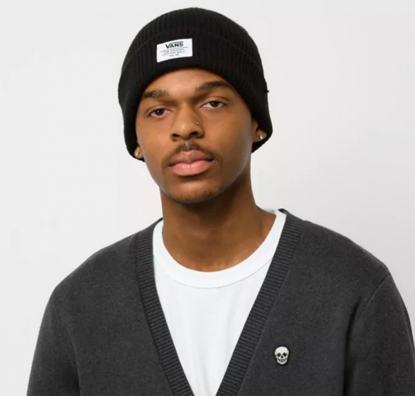 Шапка Vans RONAN CUFF BEANIE BLACK VN0A5FI2BLK1 OS чорний