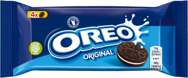 Печенье OREO с какао и начинкой ванильного вкуса 44 г 
