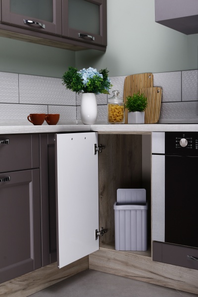 Ведро для мусора RIO 205х205х280 мм 10 л светло-серый