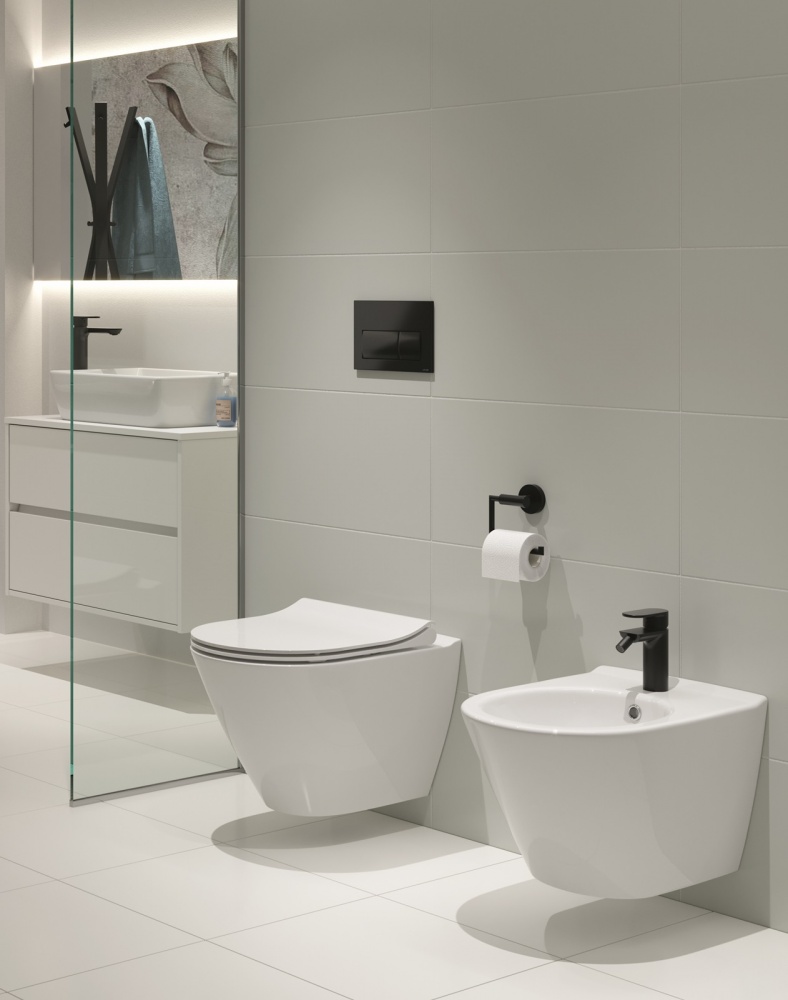 Клавиша для инсталляции Cersanit PRESTO II черный матовый K97-510