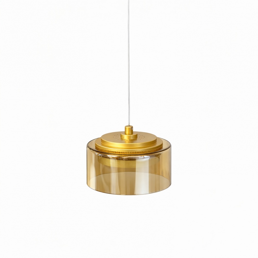 Люстра подвесная LIGHT SET DUSHA MS241 1x12 Вт GX53 золотисто-янтарный