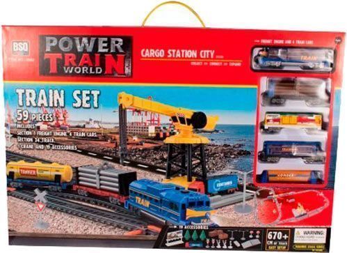 Ігровий набір Maya Toys Залізна дорога з підйомним краном 2082