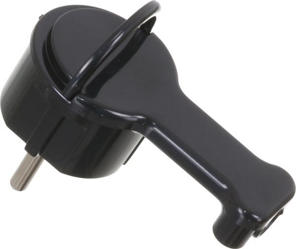 Электровилка E.NEXT Uni-Schuko WT-16UP ультра плоская 250В 16А пластик черный