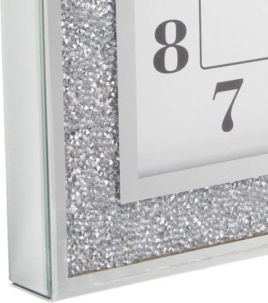 Годинник настінний Сяйво 40x5x40 см сріблястий
