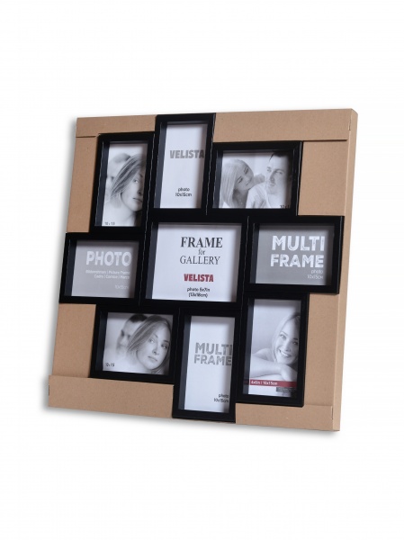 Коллаж Velista (8х10х15, 1х13х18) чорна пласт. 9 фото 10x15 см черный 