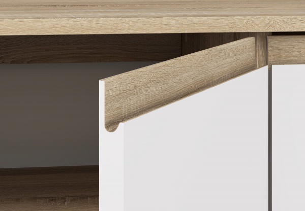 Комод Грейд Эстер 4д 1600x540x442 мм дуб сонома /белый 