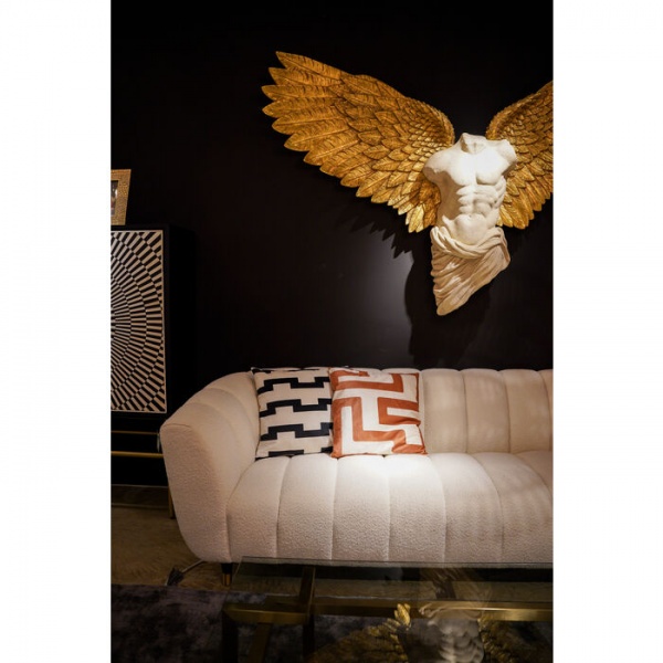 Подушка Лабиринт 45x45 см красный KARE Design 