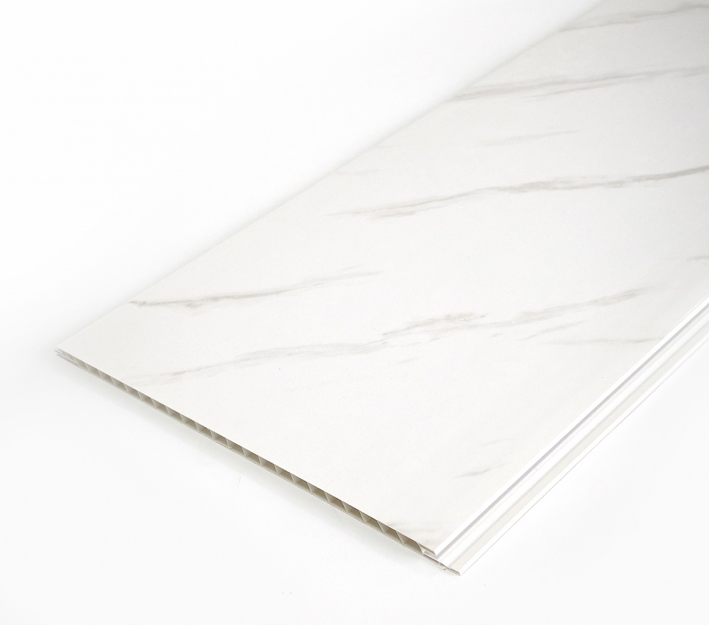 Панель ПВХ Brilliant® мрамор белый DW-00189 8х25х3000 мм 0,75 кв.м