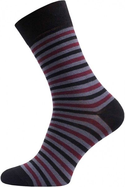 Шкарпетки чоловічі Conte 2142 Classic 197 р. 25 чорний із темно-вишневим 